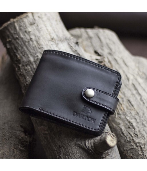 Мужское портмоне на кнопке из мягкой кожи DARTON PAUL Black Onyx фото 1 Мужское портмоне на кнопке из мягкой кожи DARTON PAUL Black Onyx фото 1