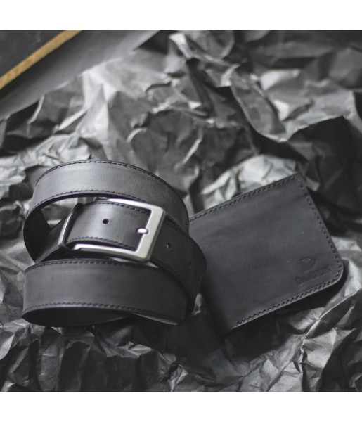 Мужской Набор Ремень и Портмоне CLASSIC Black Carbon Фото 1 Мужской Набор Ремень и Портмоне CLASSIC Black Carbon Фото 1