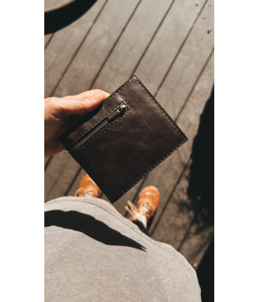 Мужское портмоне на магнитах URBAN Коричневый Глянец- ФОТО 1