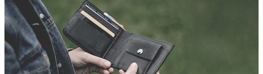 Купить мужские кожаные кошельки ручной работы, портмоне из кожи в Алматы